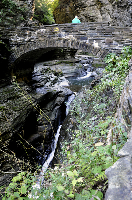 Lee Duquette on the scenic stone bridge